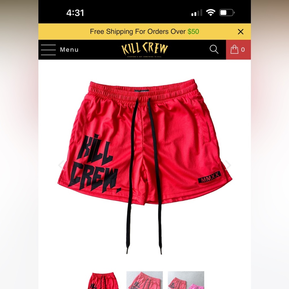 Women’s EUC KILLCREW workout shorts. Size medium